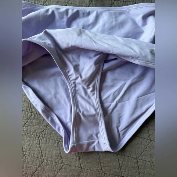 NWT Rad Swimwear Saidee Lilac Smocked Peplum Tankini Bathing Suit Top M Bottom L - Picture 13 of 15